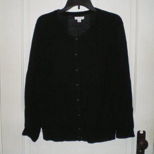 Croft & Barrow L Black Cardigan